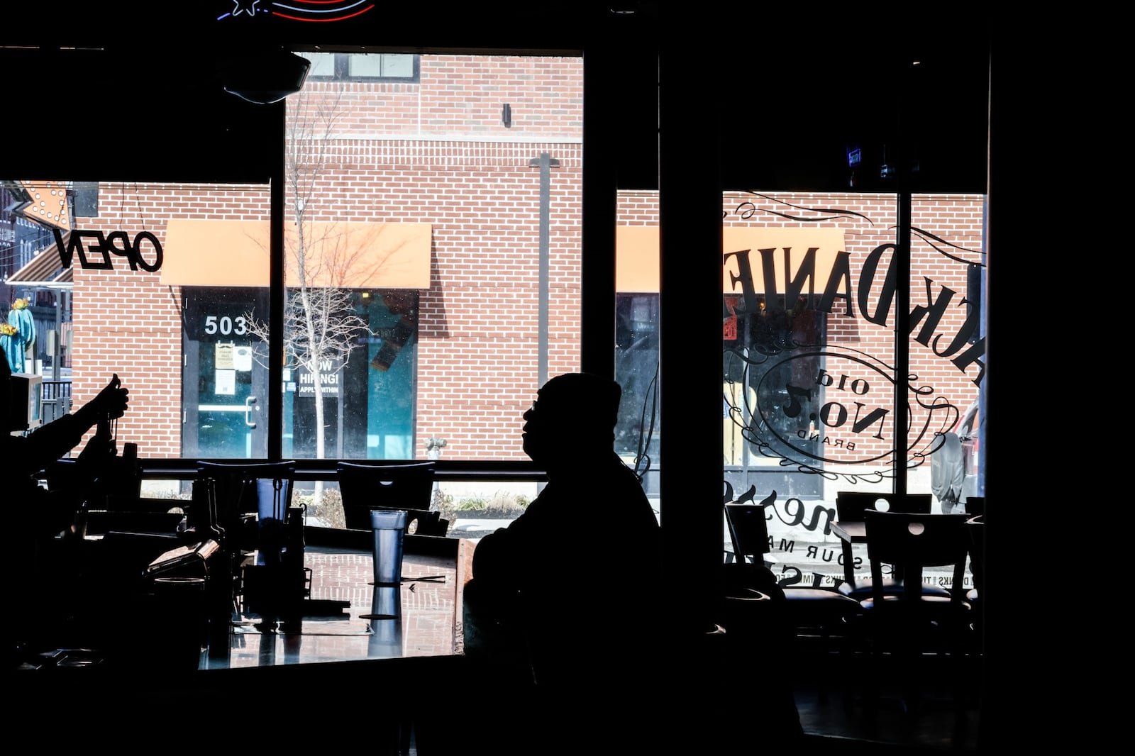 The Brixx Ice Company lunchtime crowd on East First Street can see Day Air Ballpark out the front windows of the restaurant. About 90% of Ohio restaurants experienced a decline in customer demand for indoor on-premises dining in recent weeks. JIM NOELER/STAFF