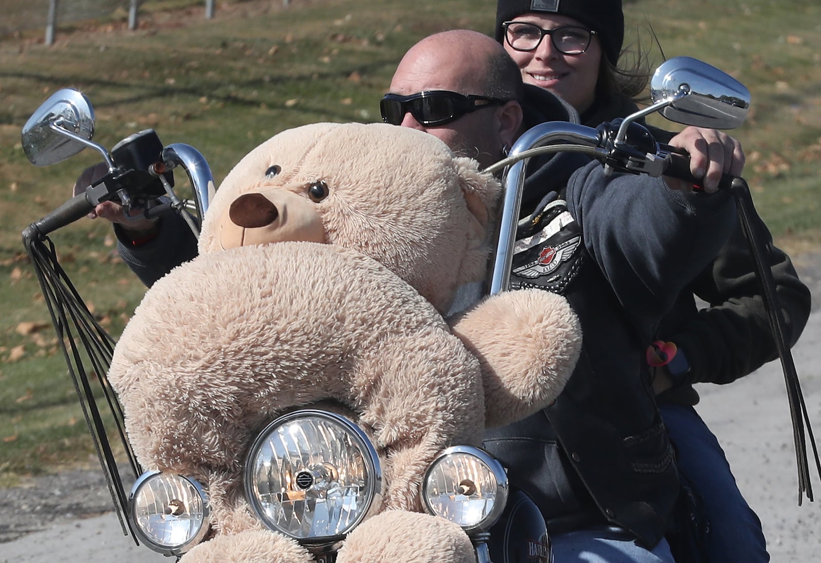 The sprit of giving and the nice weather brought out more than 3,000 motorcyclists out for the Highway Hikers Motorcycle Club's 44th Annual Toy Run on Oct. 16, 2022. BILL LACKEY/STAFF