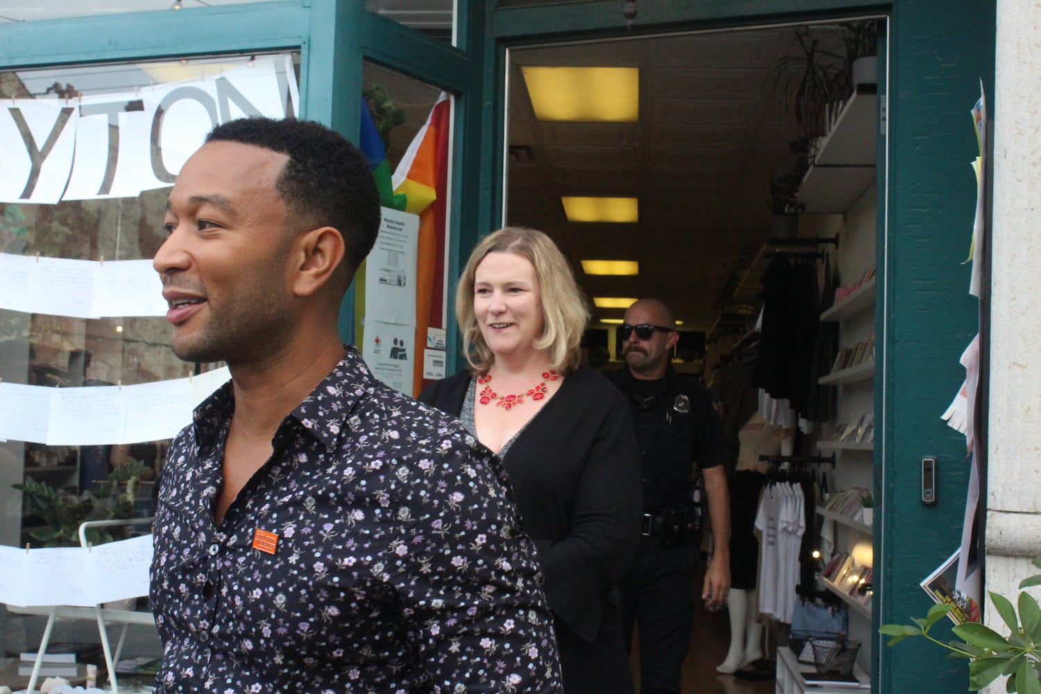 PHOTOS: John Legend visits the Oregon District to show support for the community