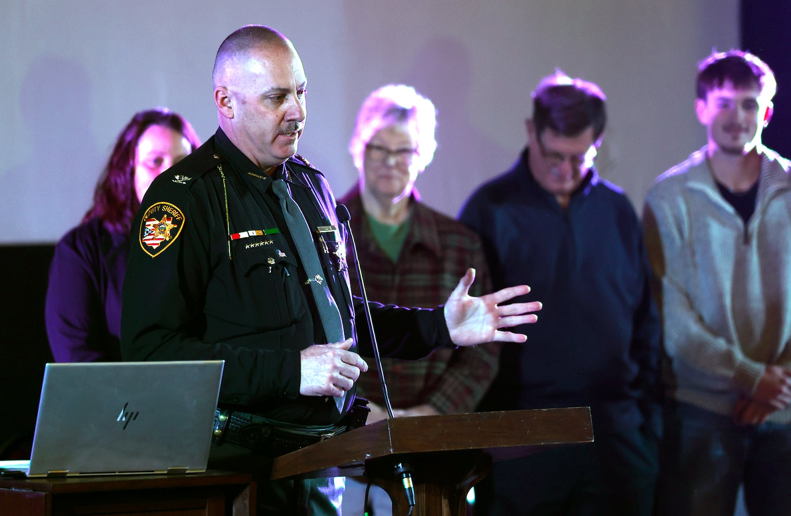 Mark Lane was sworn in as the new Chief Deputy of the Clark County Sheriff's Office Thursday, Jan. 2, 2025. BILL LACKEY/STAFF