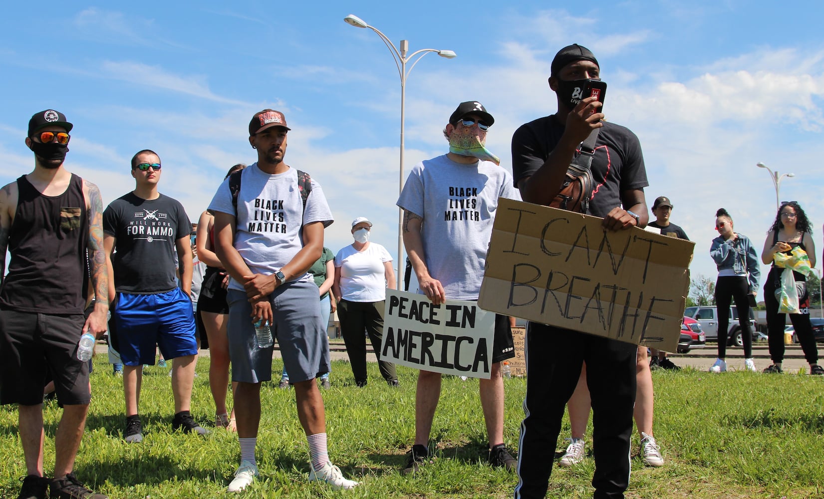 Scenes from peace rally in Springfield