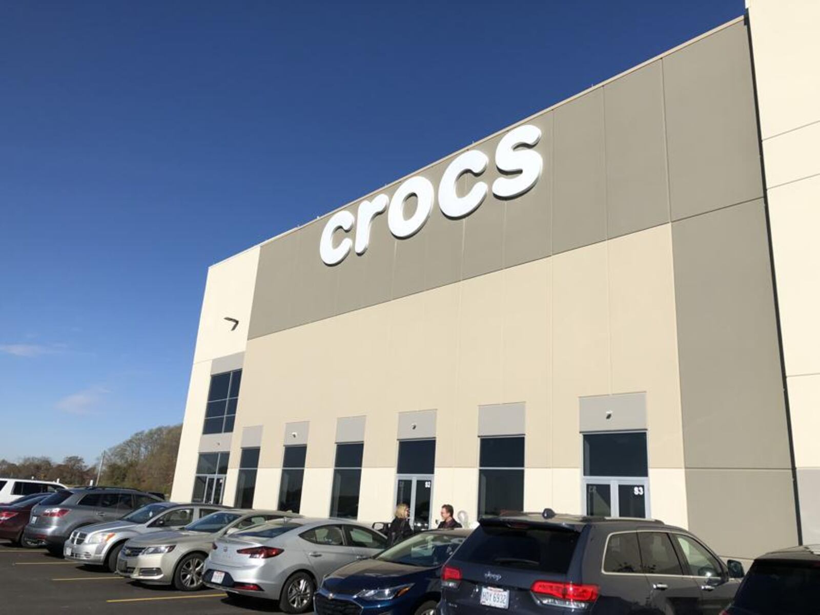 The Croc's distribution center near the Dayton International Airport. Cros has announced plans to build another local distribution center. 