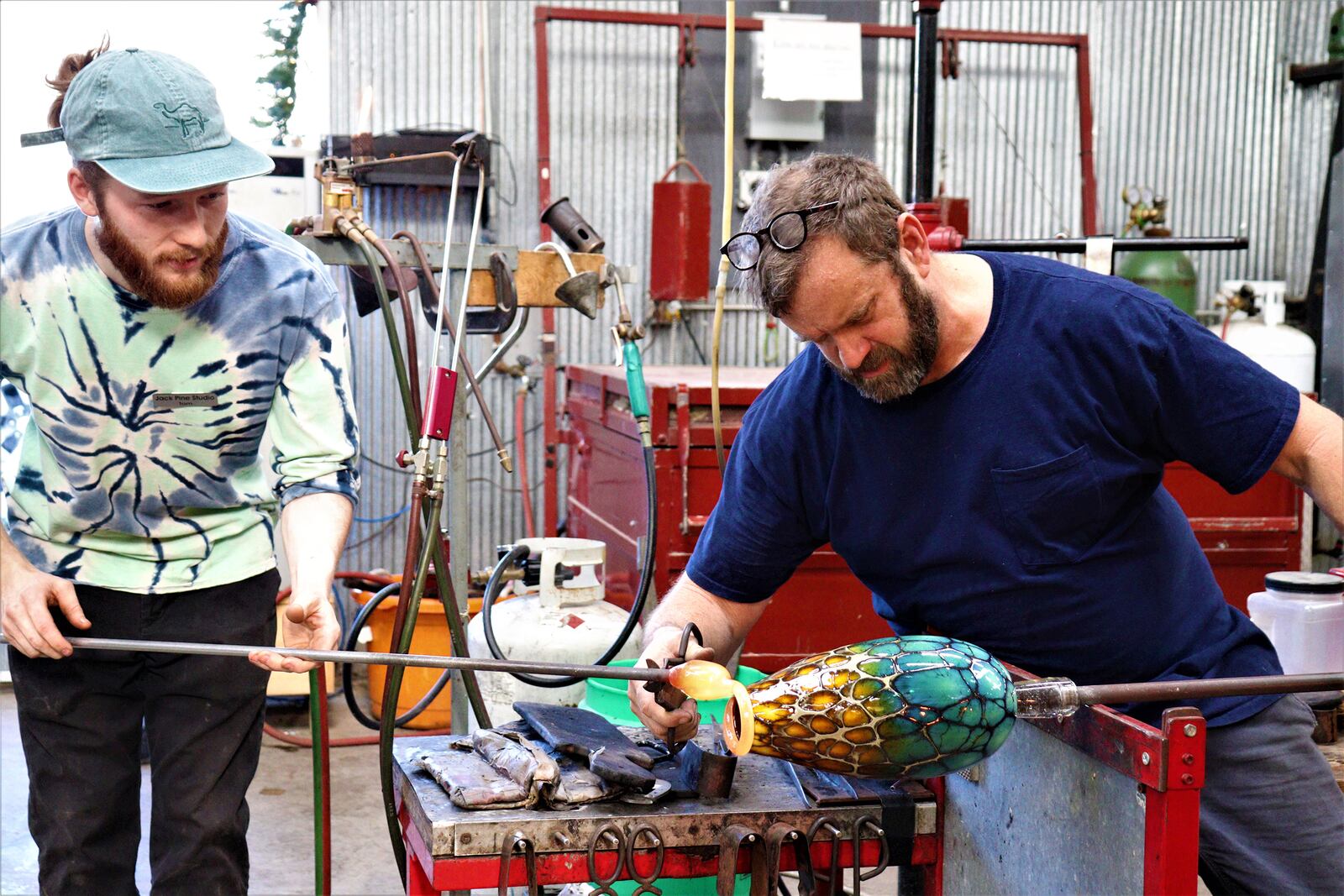  Jack Pine Studios, a Laurelville, Ohio glass studio and gallery, will host the second annual Glass Pumpkin Festival Sept. 24 – 26 . CONTRIBUTED PHOTO          