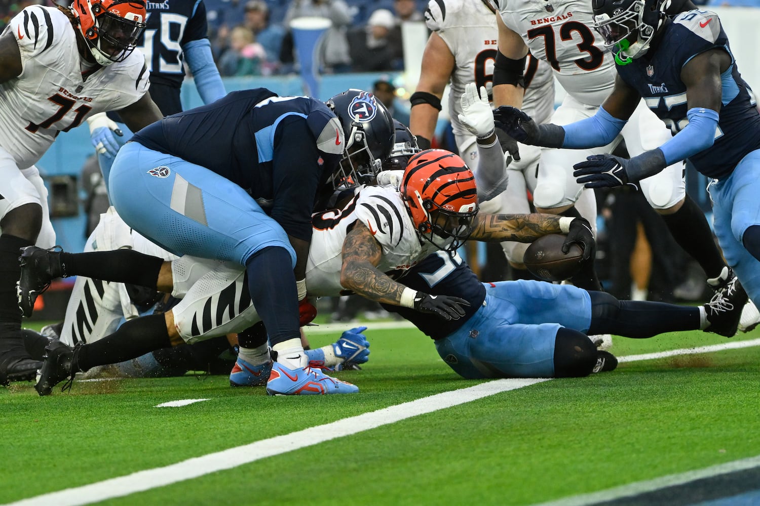 Bengals Titans Football