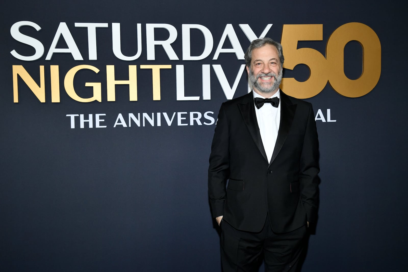 Judd Apatow attends "SNL50: The Anniversary Special" at Rockefeller Plaza on Sunday, Feb. 16, 2025, in New York. (Photo by Evan Agostini/Invision/AP)