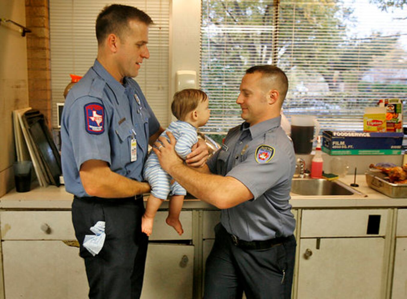 A fire department Thanksgiving