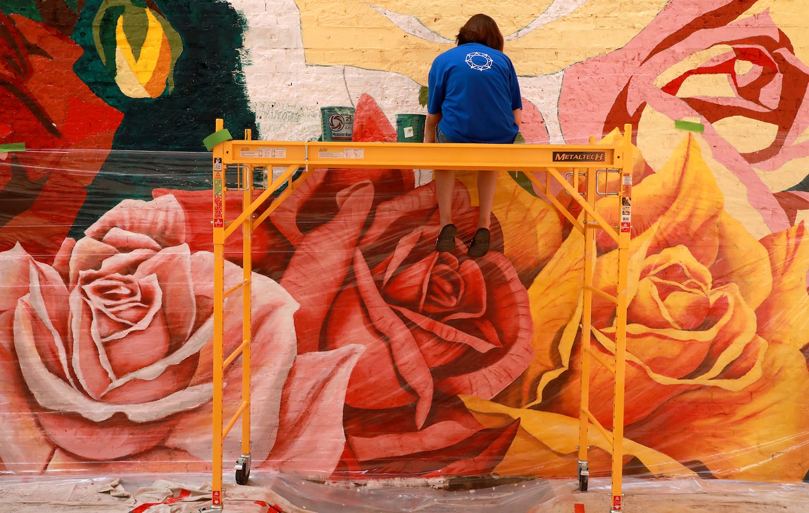 PHOTOS: THE ROSE CITY MURAL