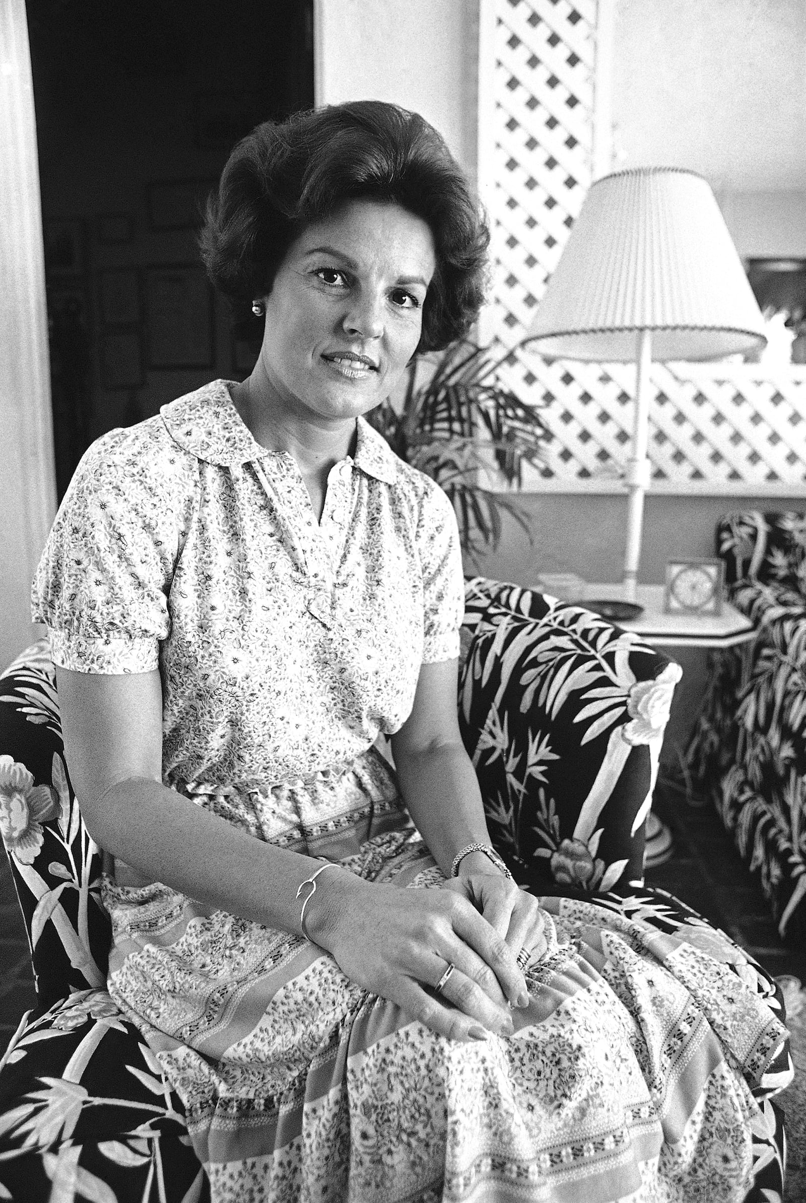 FILE - Singer Anita Bryant in her home in Miami Beach, Fla., June 7, 1978. (AP Photo/Kathy A. Willens, File)