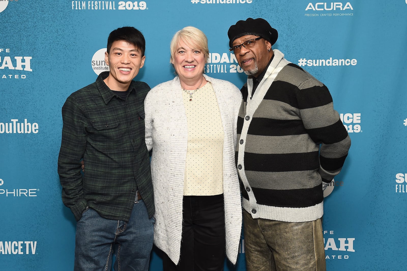 PARK CITY, UT - JANUARY 25:  Wong He, Jill Lamantia, and Bobby Allen attend the "American Factory" Premiere during the 2019 Sundance Film Festival at Prospector Square Theatre on January 25, 2019 in Park City, Utah.  (Photo by Ilya S. Savenok/Getty Images)