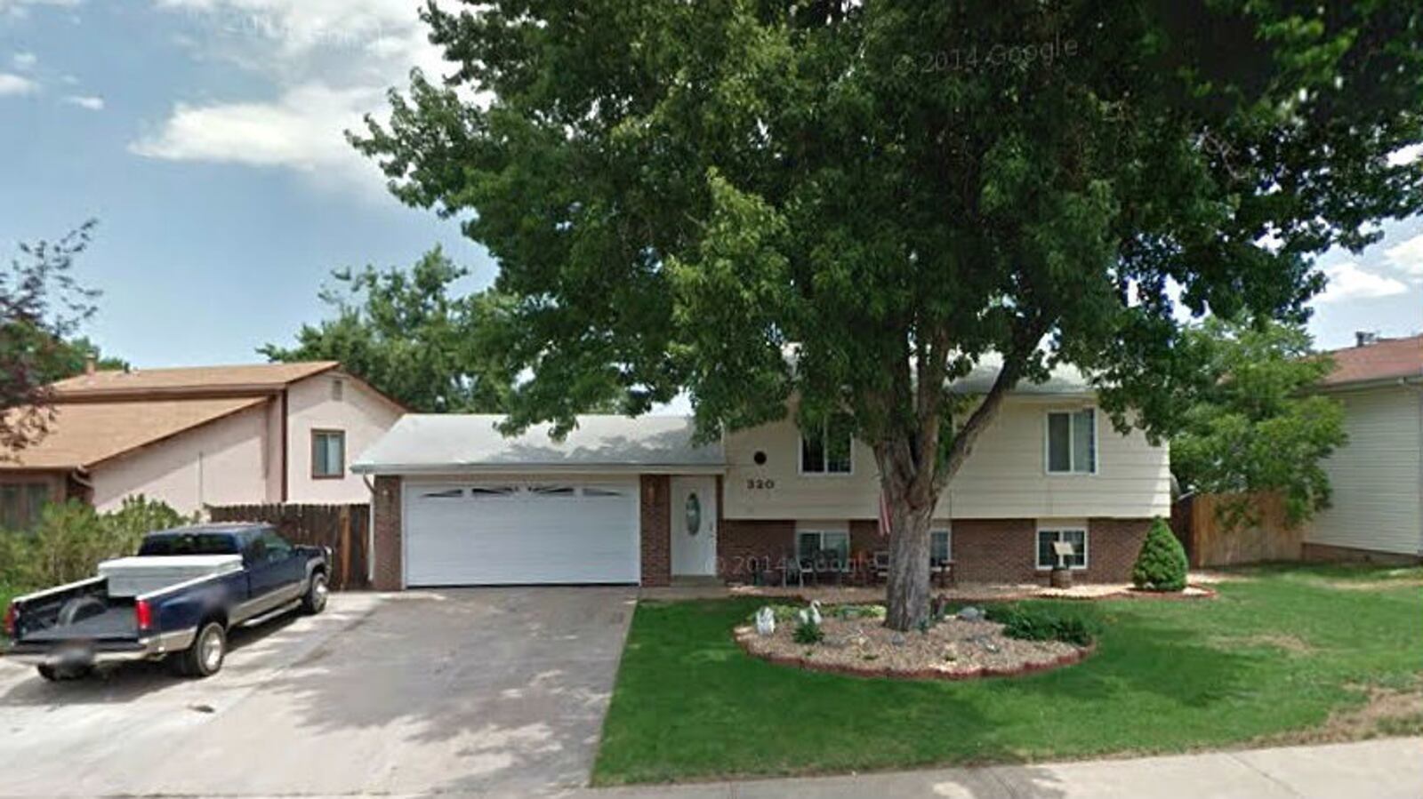 A June 2012 Street View image shows the home from which Jonelle Matthews, 12, of Greeley, Colo., vanished Dec. 20, 1984. The girl's remains were discovered Tuesday, July 23, 2019, buried in rural Weld County.