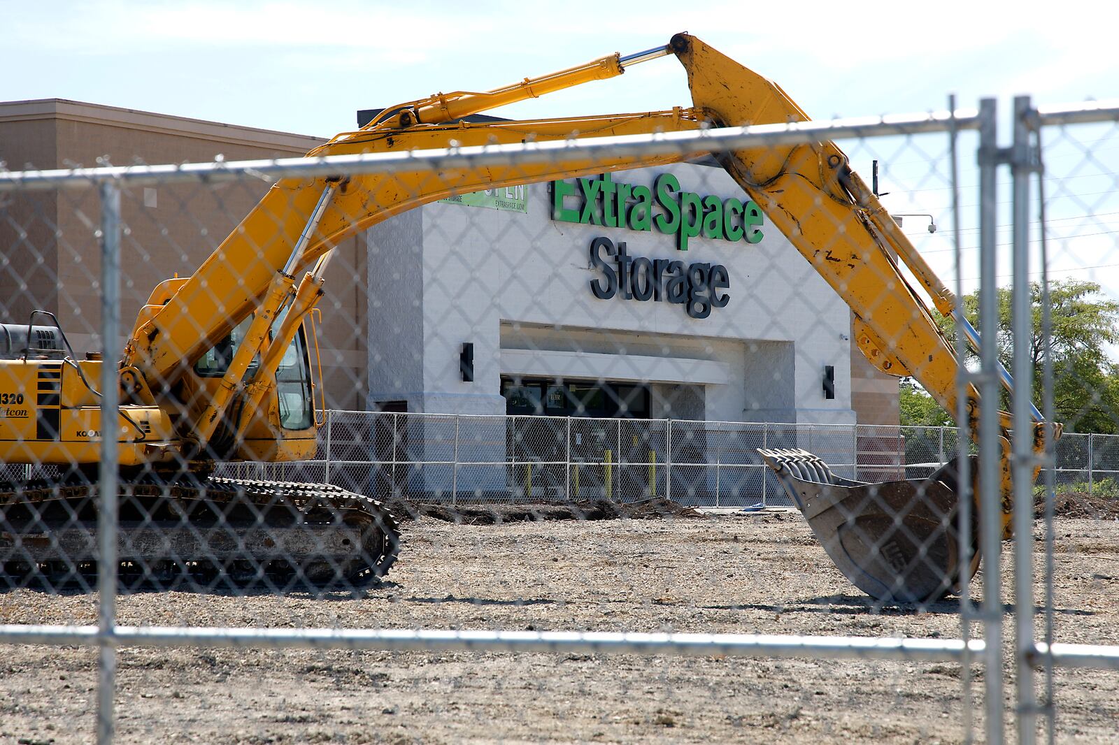 Construction in front of Extra Space Storage on West First Street in Springfield Monday, July 1, 2024. BILL LACKEY/STAFF