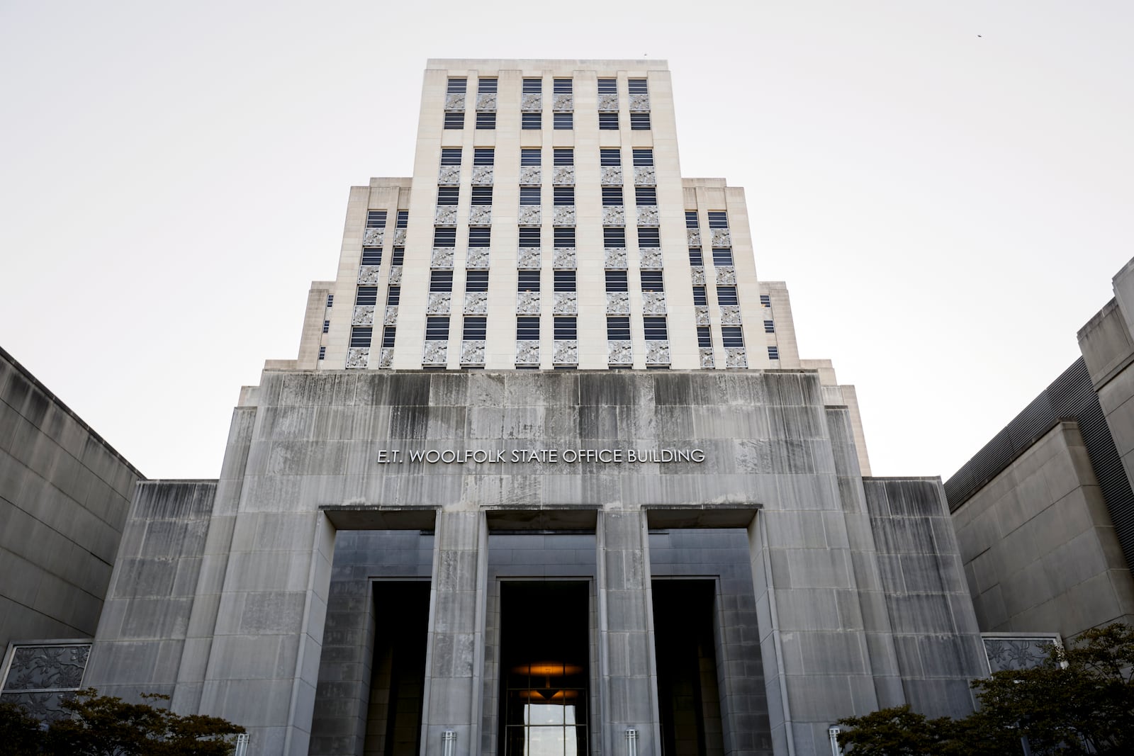 The Woolfolk state office building is seen Sept. 26, 2024, in Jackson, Miss. (AP Photo/Justin Hardiman)