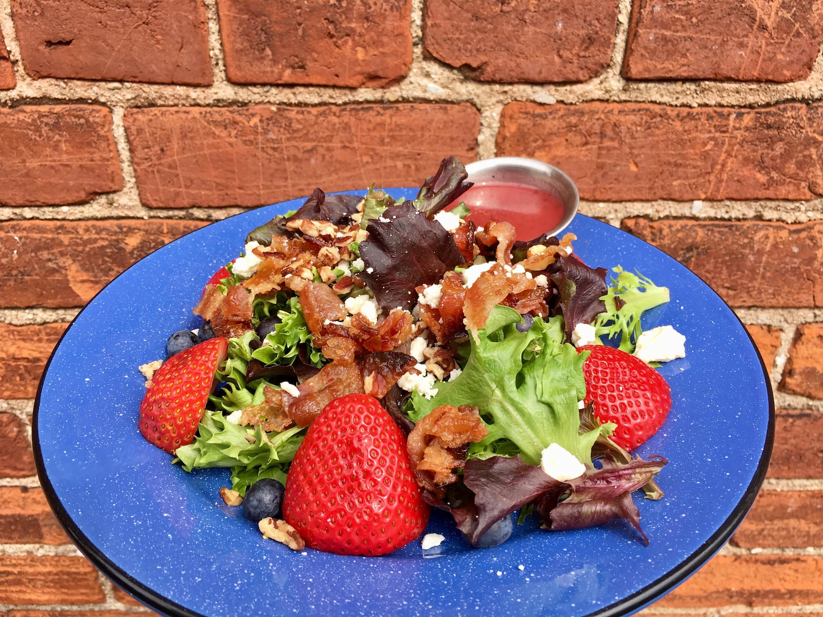 416 Diner's Candied Bacon Salad with seasonal fruit