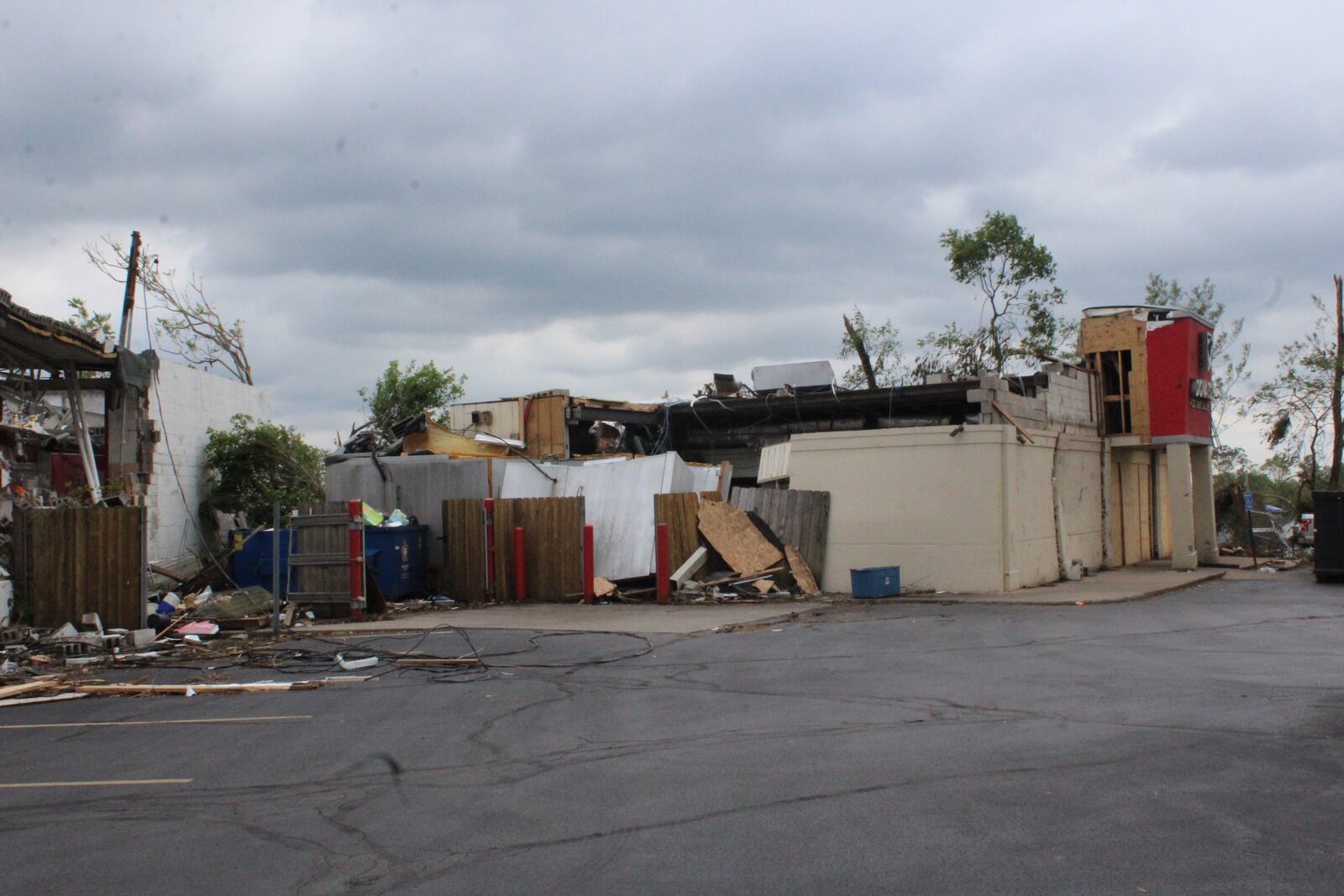 Tyon "Red" Gillis was working at Donatos Pizza in Harrison Twp. when it was hit by a tornado on Memorial Day 2019, May 27. Several businesses around the pizza restaurant were also damaged. Gillis helped his coworkers and workers at the nearby Wendy's.