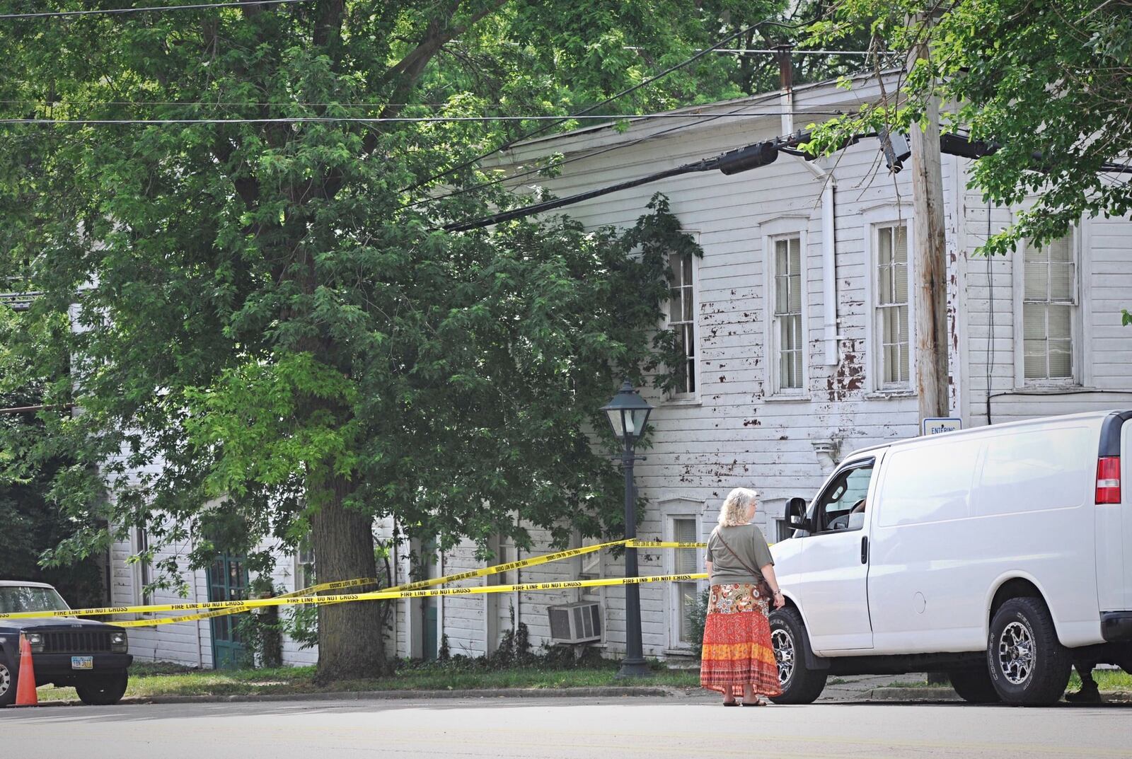 A portion of a late 1880s building on the east end of downtown Tipp City collapsed Sunday afternoon, forcing the closure of Main Street downtown. MARSHALL GORBY/STAFF