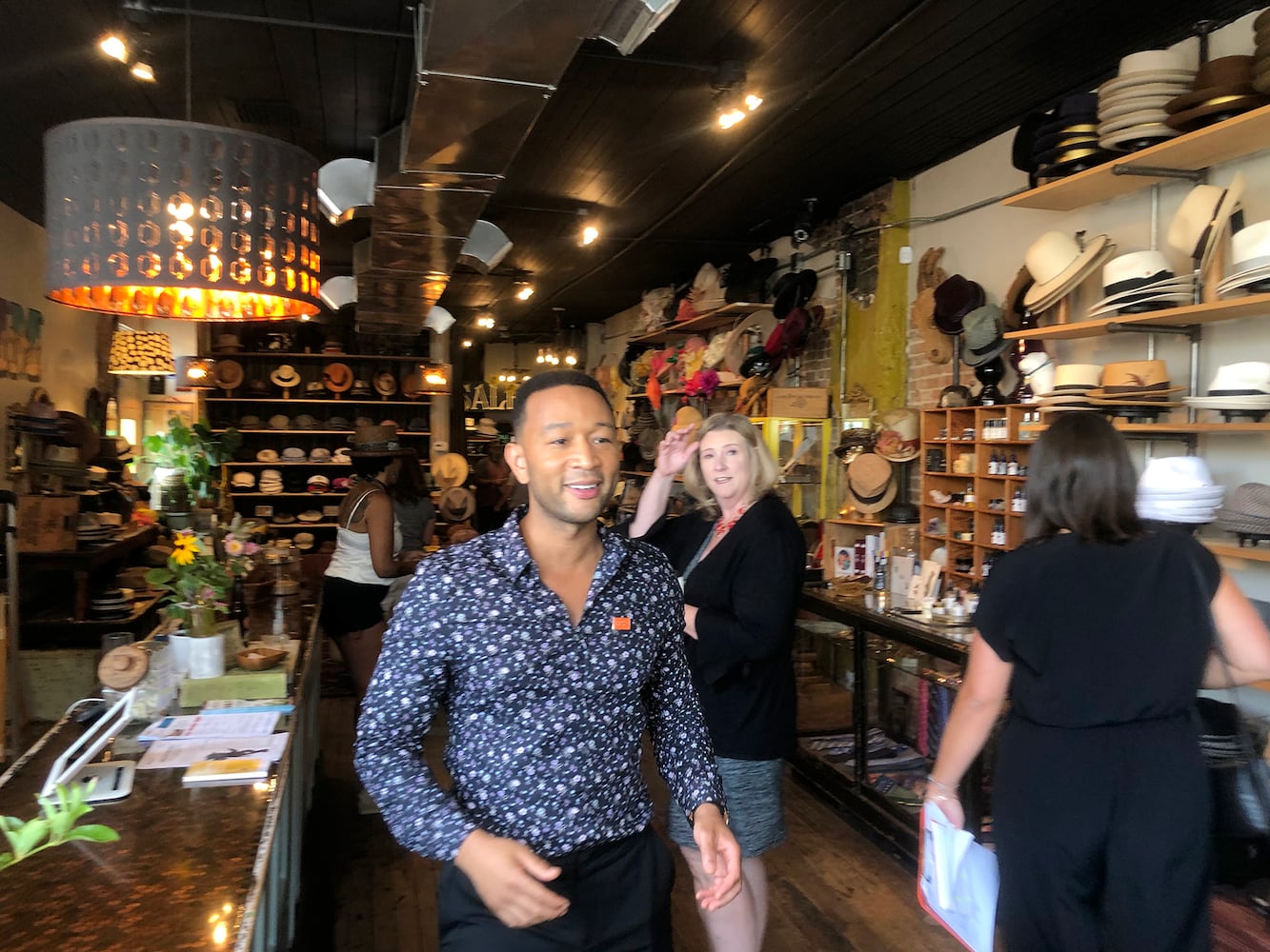 PHOTOS: John Legend visits the Oregon District to show support for the community