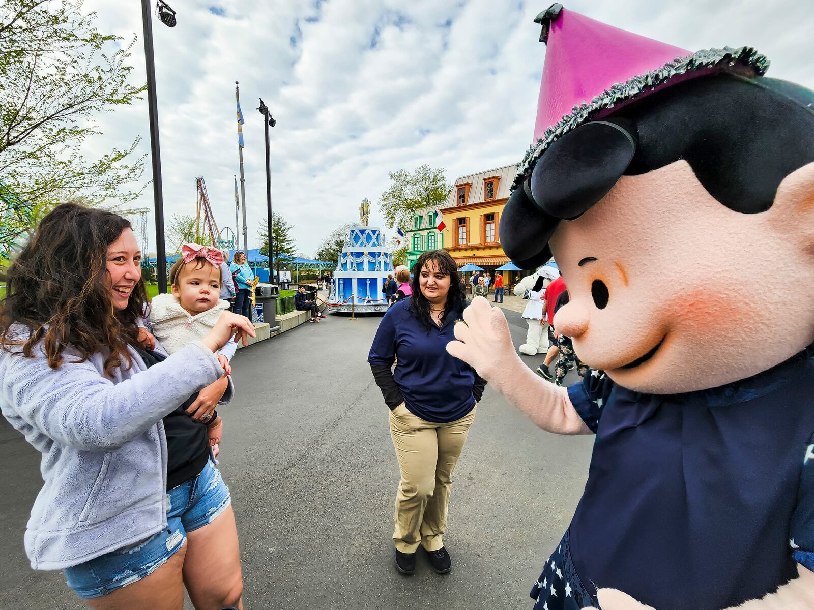 Kings Island held an opening ceremony and ribbon cutting Friday, April 29, 2022 in celebration of their 50th Anniversary. NICK GRAHAM/STAFF