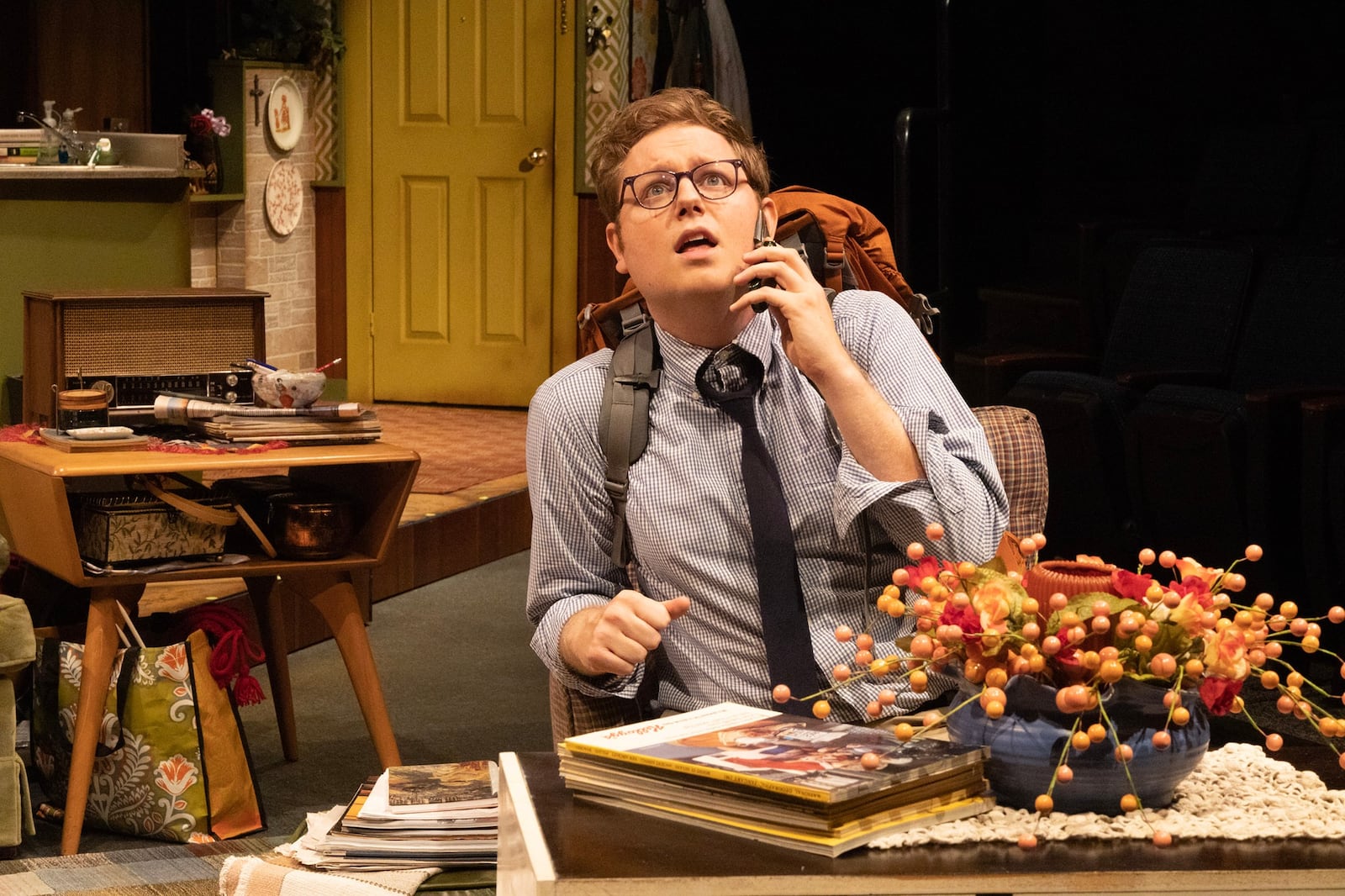 Brandon Shockney as Jim in the Dayton Theatre Guild's production of "The Lifespan of a Fact." PHOTO BY RICK FLYNN PHOTOGRAPHY