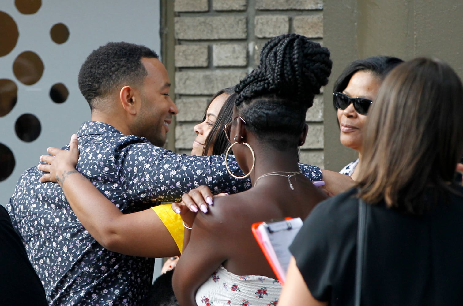 PHOTOS: John Legend visits the Oregon District to show support for the community