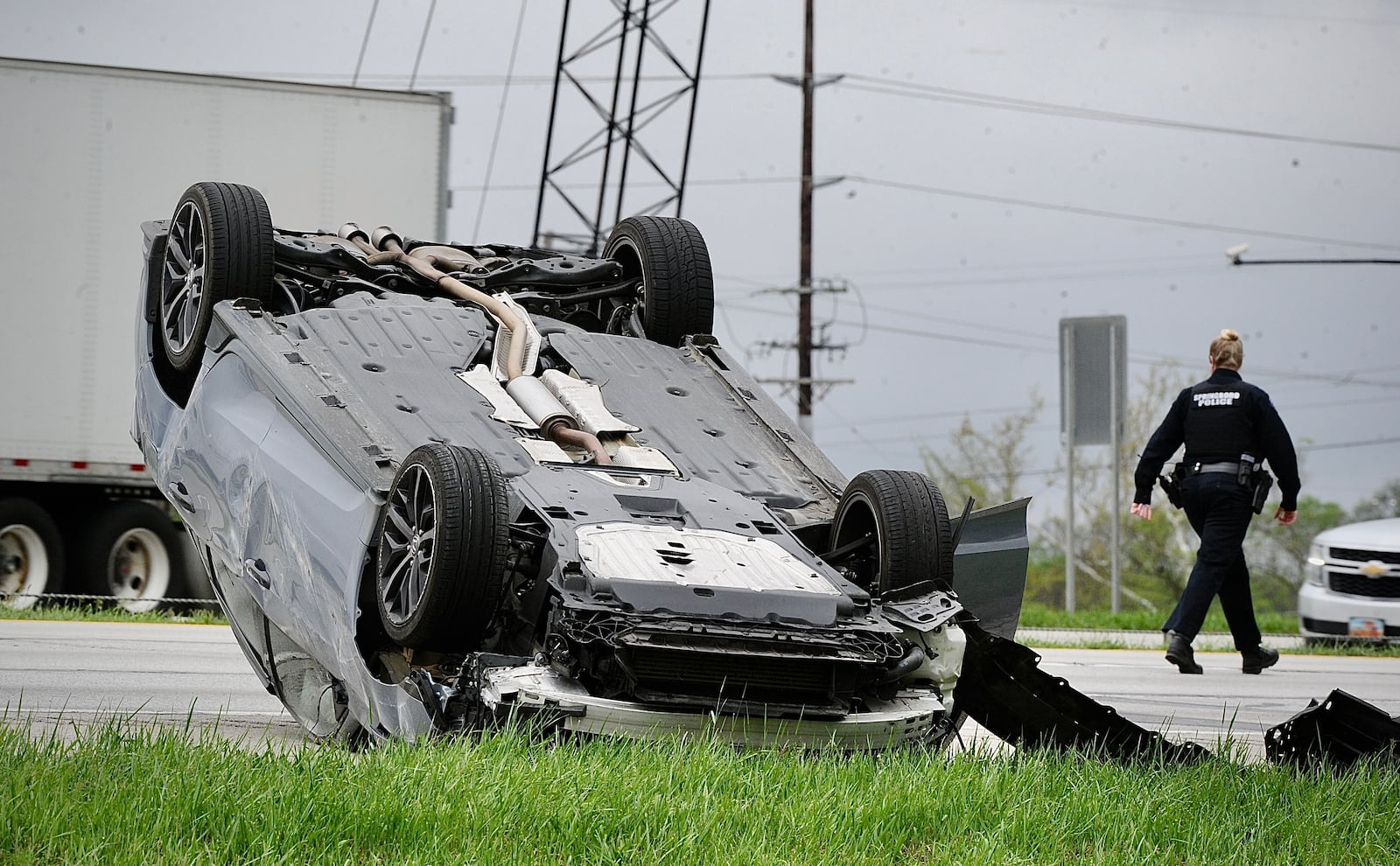 Accident 75 northbound near Moraine Wednesday morning May 4, 2022.