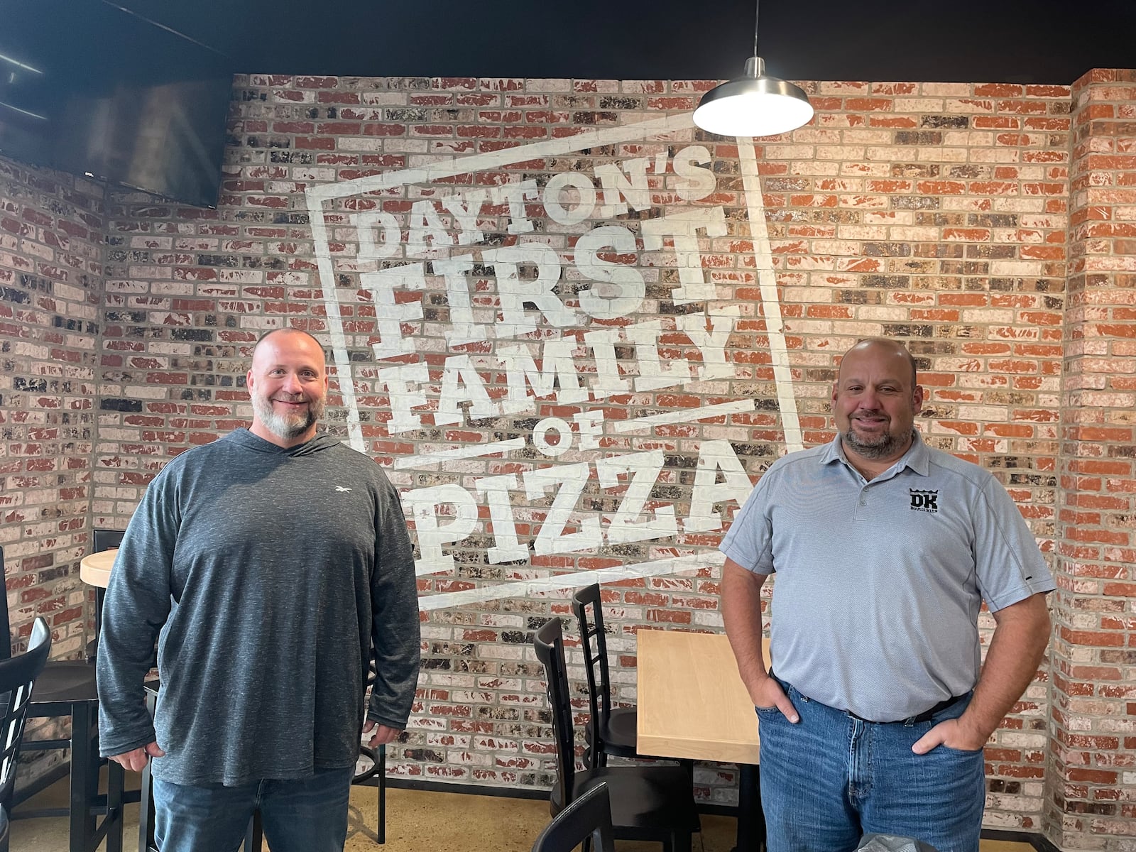 Cassano’s Pizza has officially moved its Xenia location into the space that previously housed Rapid Fired Pizza on Progress Drive. The pizza shop closed its doors on N. Allison Avenue at end of business Monday, Dec. 5 and reopened Tuesday, Dec. 6 at 4 p.m. Pictured (left to right) are Chris Cassano and Vic “Chip” Cassano III