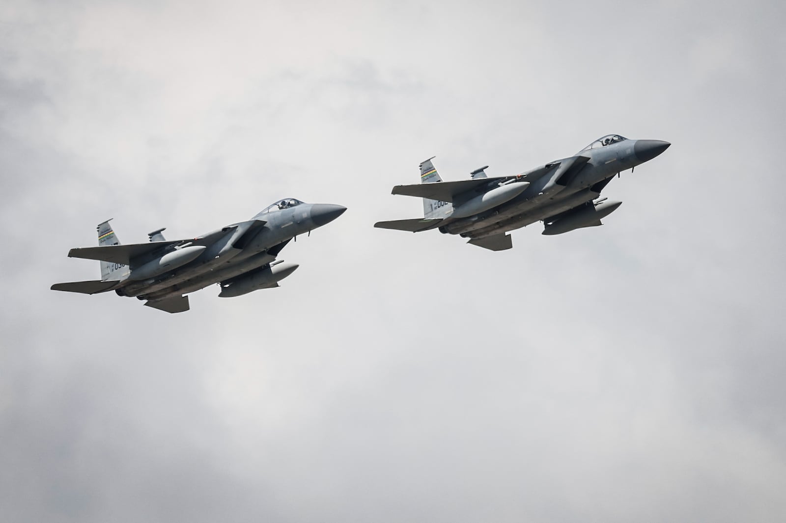 F-15 flyby at the Dayton Air Show Sunday July 31. Jim Noelker/Staff