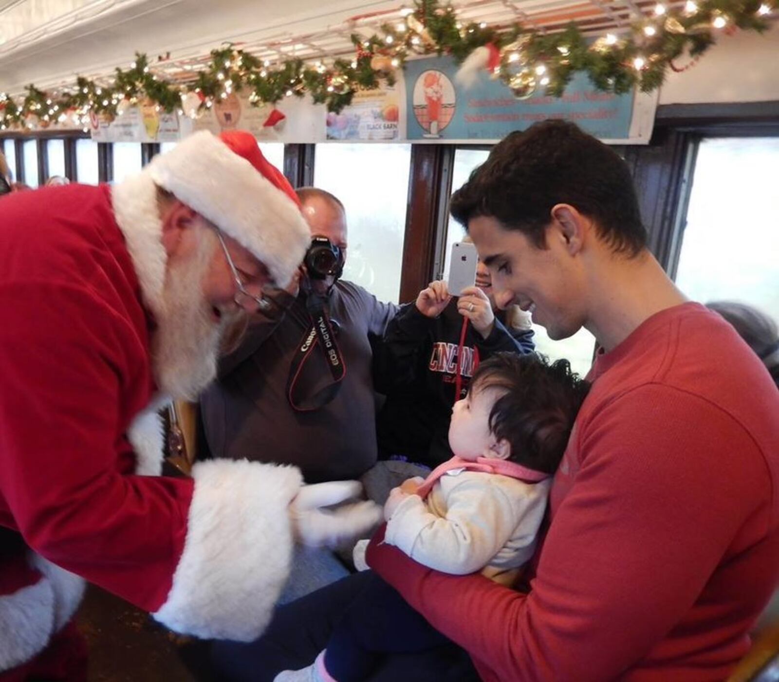 On various dates throughout the month of December, visitors to the LM&M Railroad in Lebanon can experience the North Pole Express.