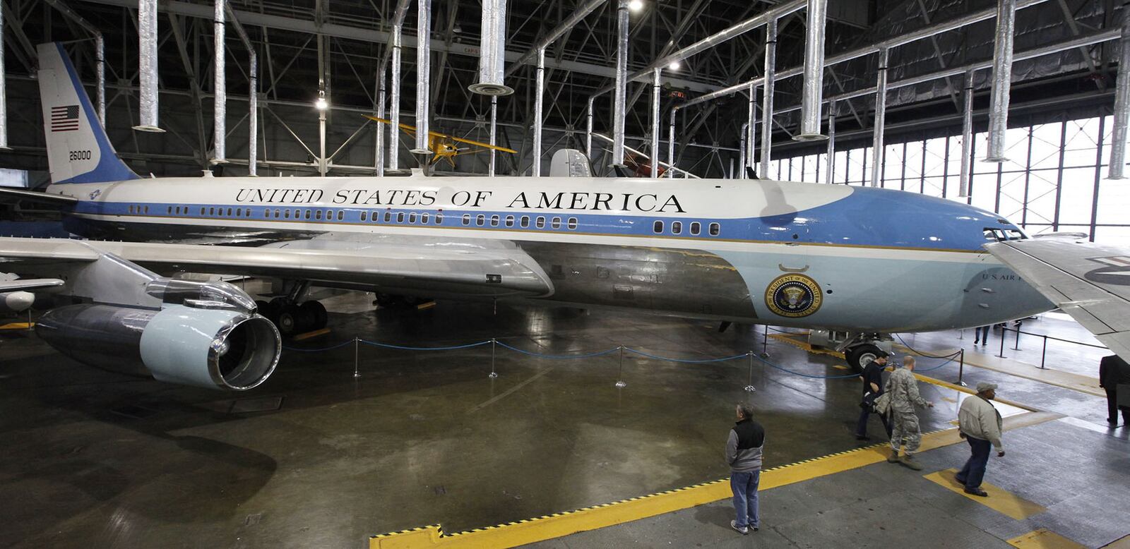 The Presidential Gallery of aircraqt at the National Museum of the United States Air Force includes the SAM 26000 that carried the body of President John F. Kennedy after his assassination in November 1963. TY GREENLEES / STAFF