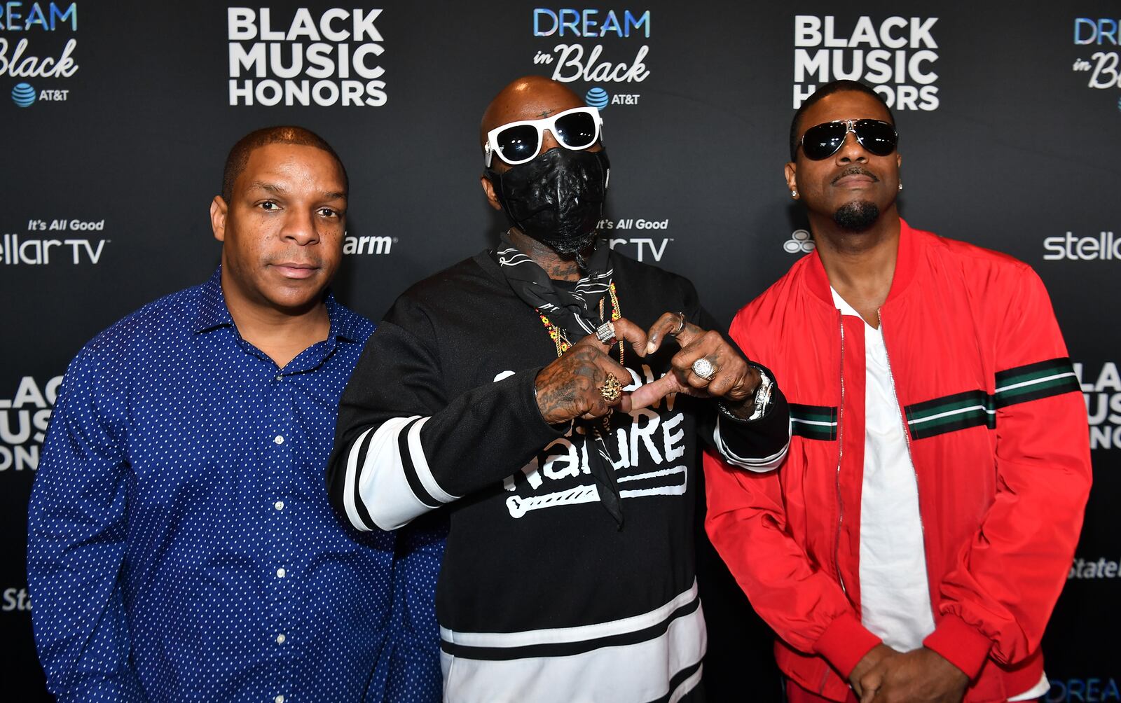 ATLANTA, GEORGIA - SEPTEMBER 05:  (L-R) Vin Rock, Treach, and DJ Kay Gee of Naughty By Nature attends 2019 Black Music Honors  at Cobb Energy Performing Arts Centre on September 05, 2019 in Atlanta, Georgia. (Photo by Paras Griffin/Getty Images for Black Music Honors)