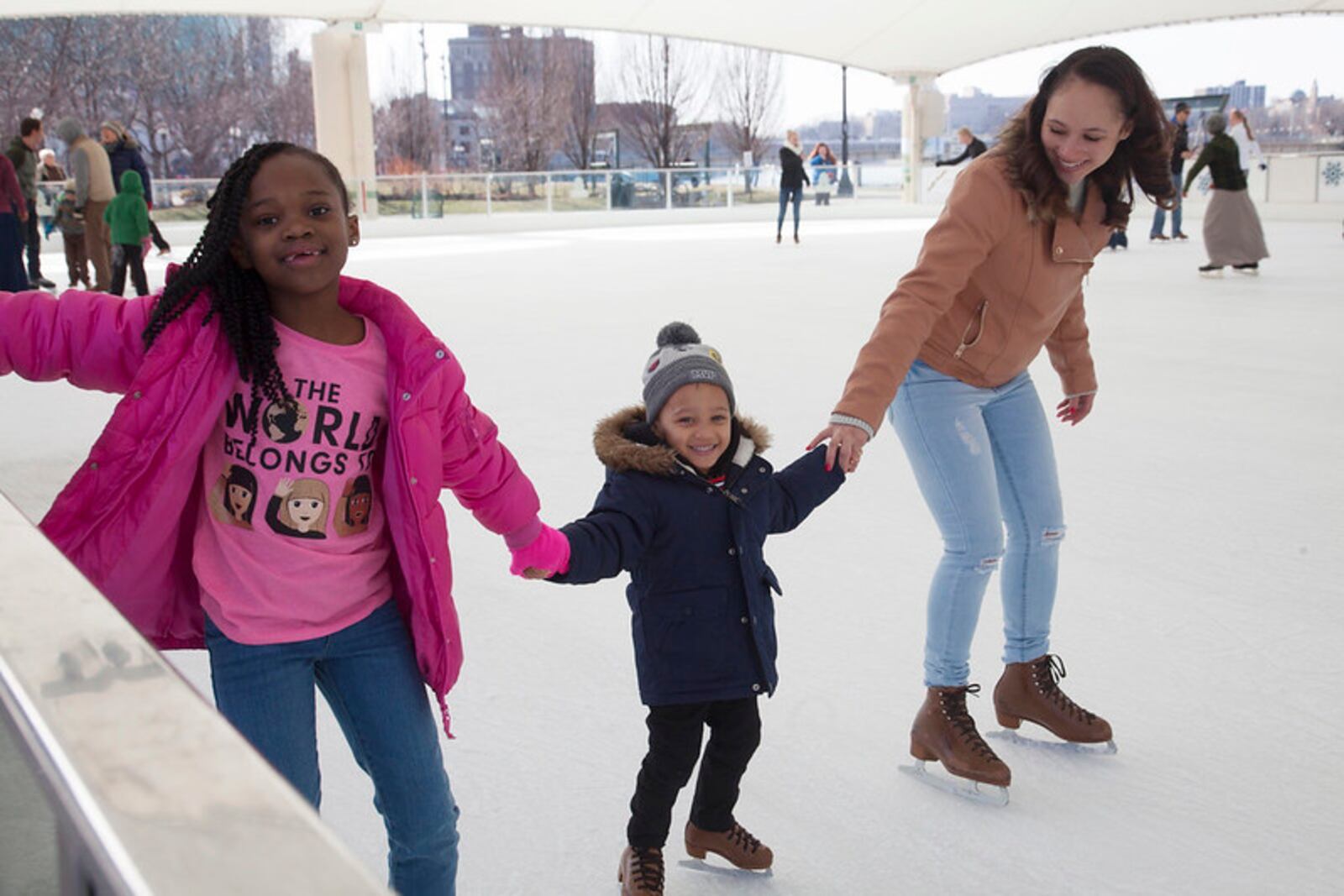 Fun for the entire family at the MetroParks Ice Rink - Contributed