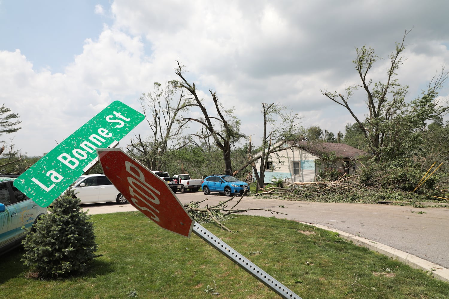 PHOTOS: Daylight reveals widespread damage from Monday storms