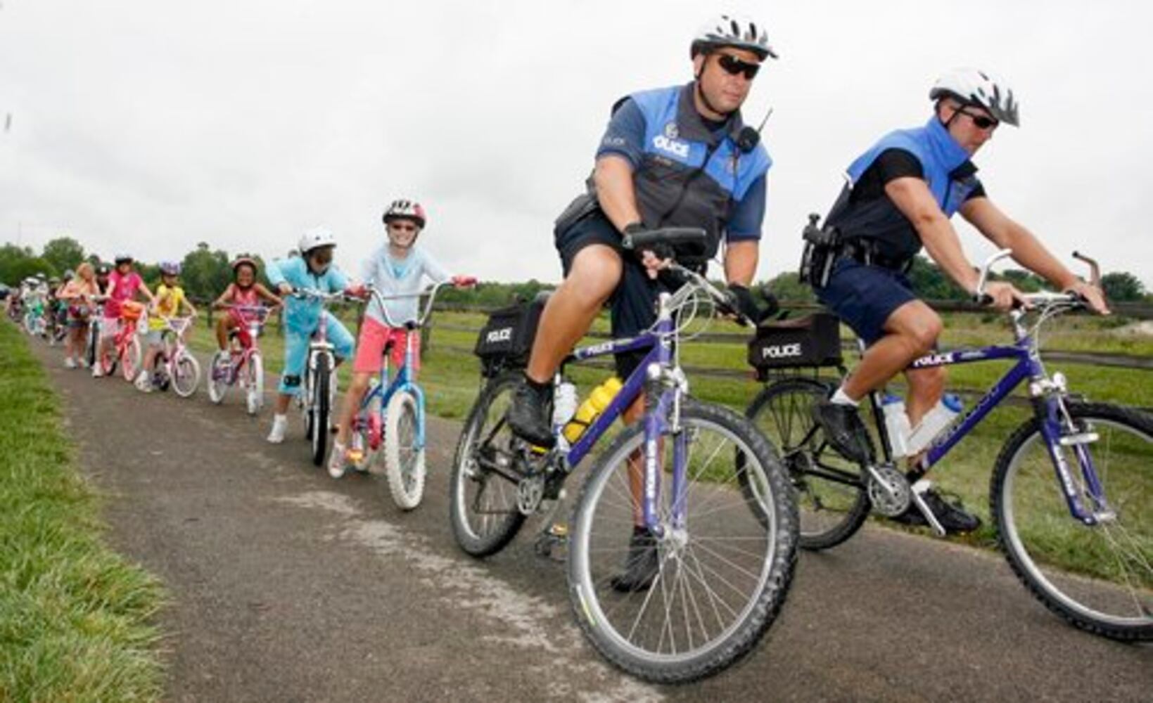 Kids learn about bike safety