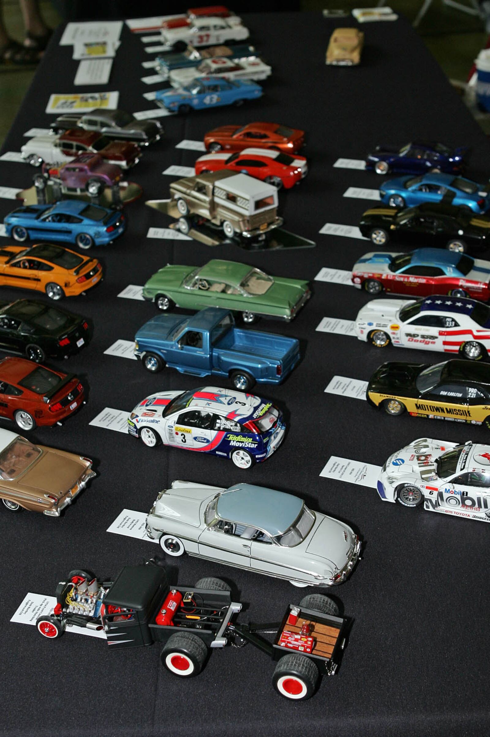 Model cars at the  Dayton Concours d'Elegance at Carillon Park. Photograph by James Razor