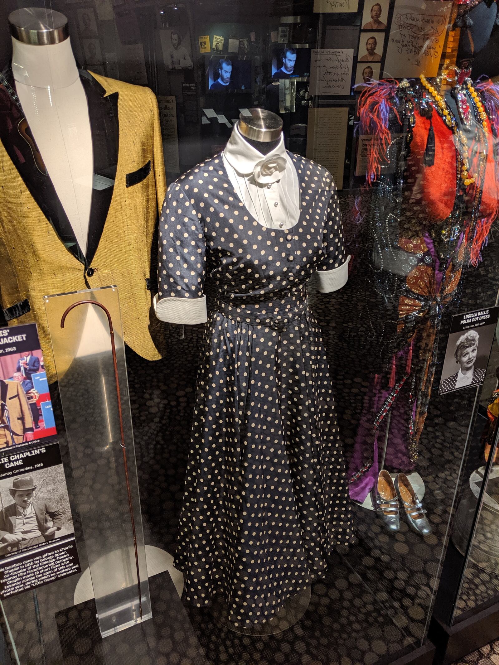 This polka-dot dress worn by Lucille Ball on "I Love Lucy'' is on display at the National Comedy Center in Jamestown, New York, Ball's hometown. CONTRIBUTED