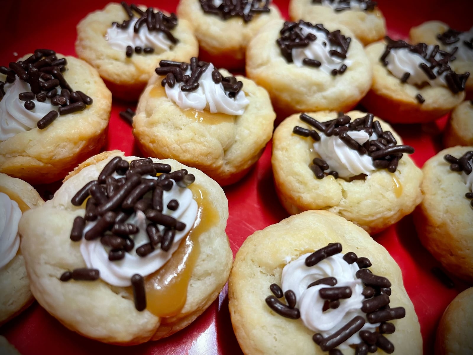 The Dayton Daily News Holiday Cookie Contest returned this year with area bakers submitting nearly 30 of their very best recipes. A panel of judges selected the top three cookies. Pictured are Caramel Cups. NATALIE JONES/STAFF