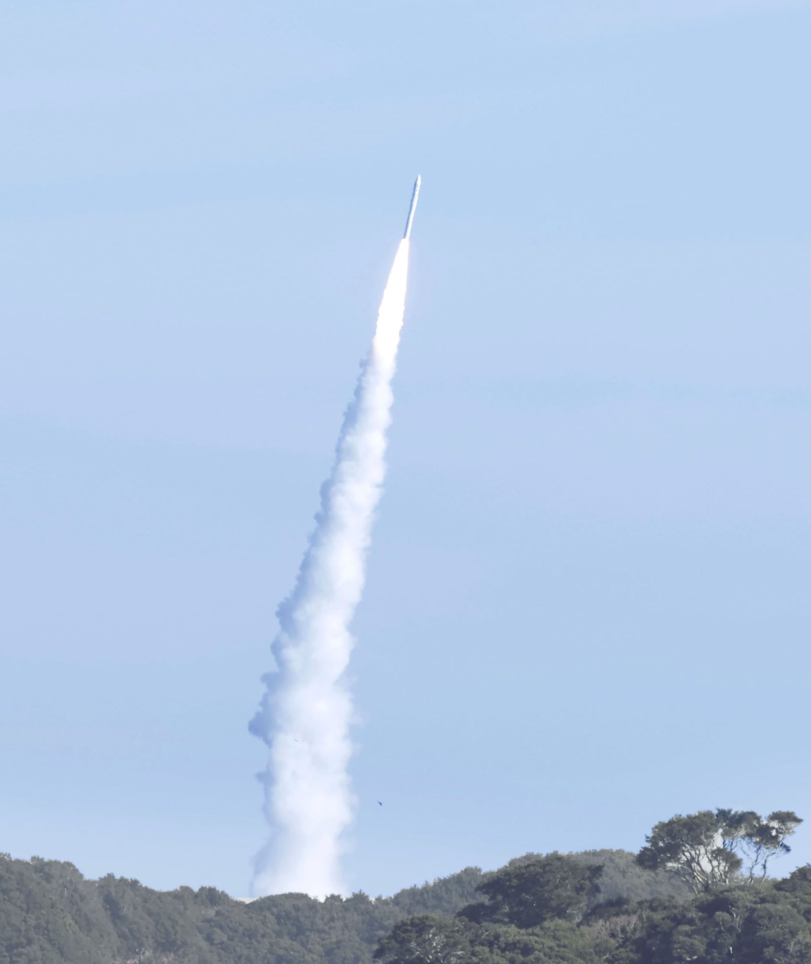 Space One's Kairos No. 2 rocket, carrying satellites, is launched from Space Port Kii in Kushimoto town, western Japan Wednesday, Dec. 18, 2024. (Kyodo News via AP)