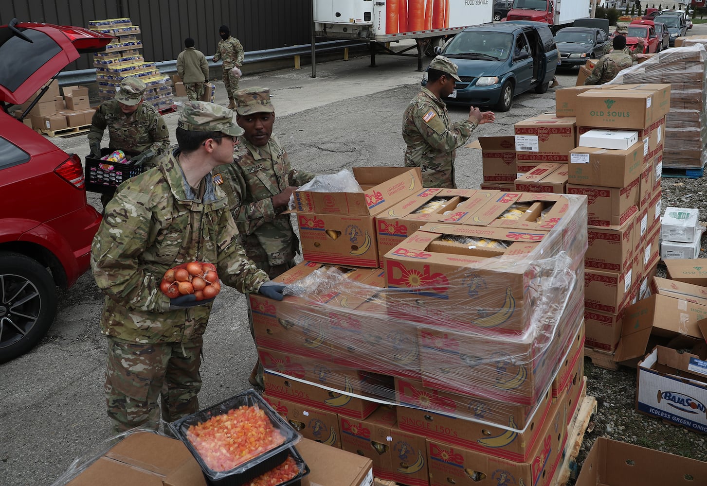 PHOTOS: National Guard Helps Distribute Food