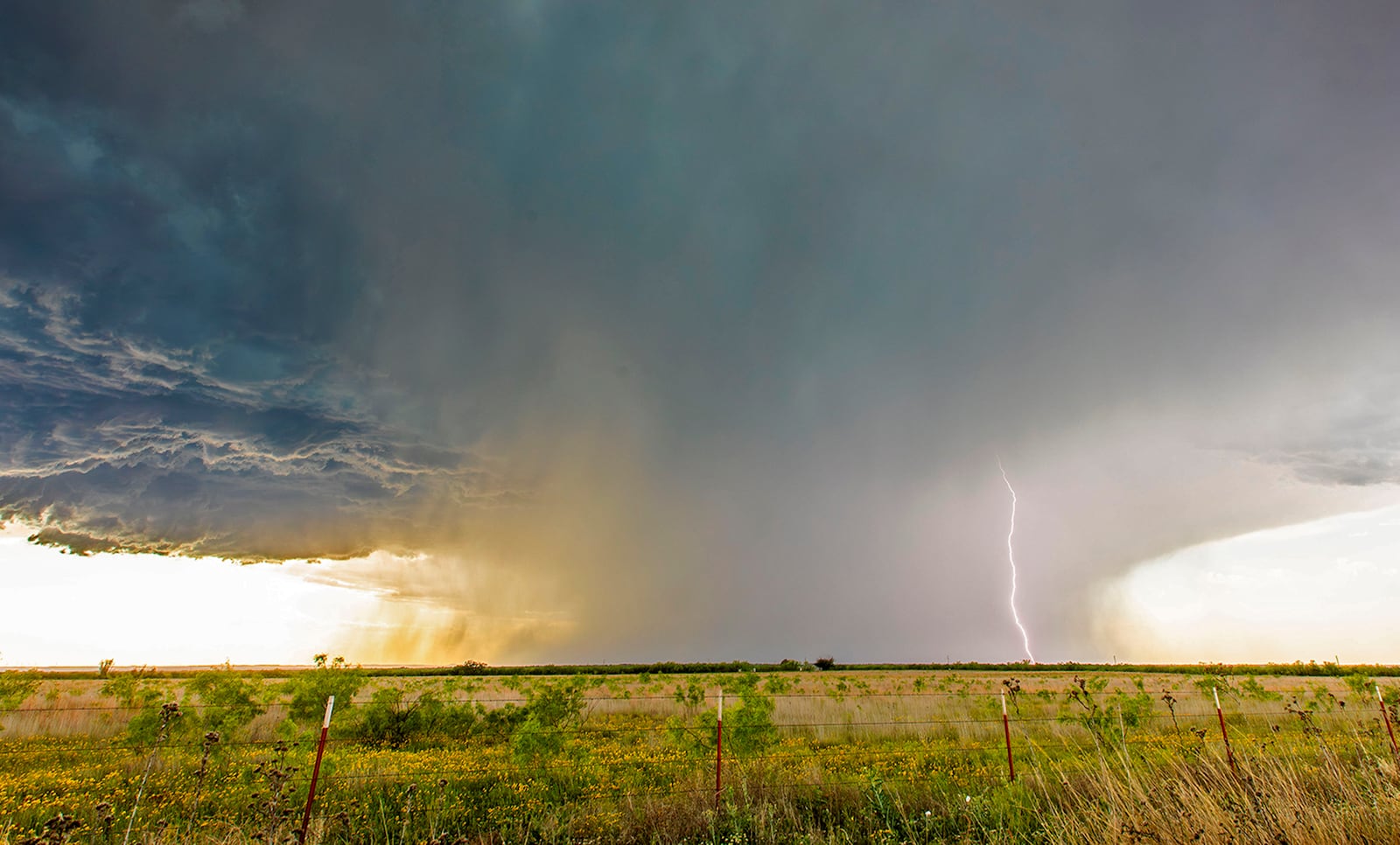 Retired orthopedic surgeon Dr. John Dobson's picture of a storm in Texas that never formed a tornado. CONTRIBUTED