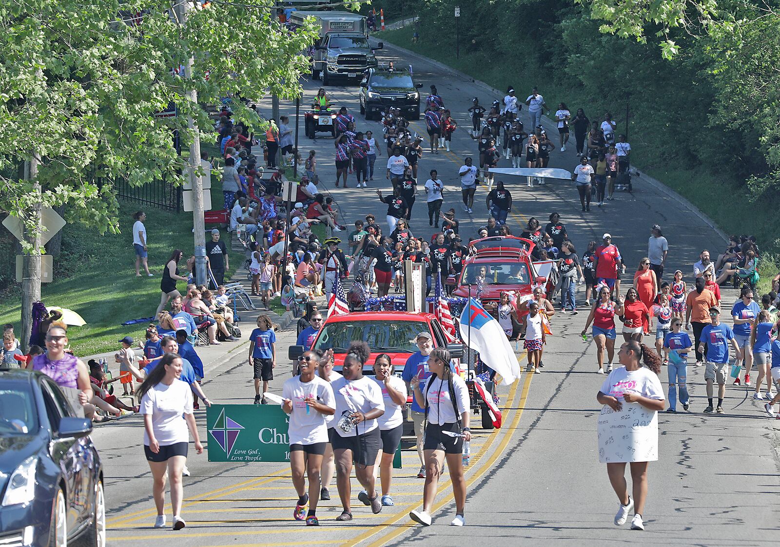 Thousands of people line the parade route for the 2022 Springfield Memorial Day Monday, May 30. BILL LACKEY/STAFF