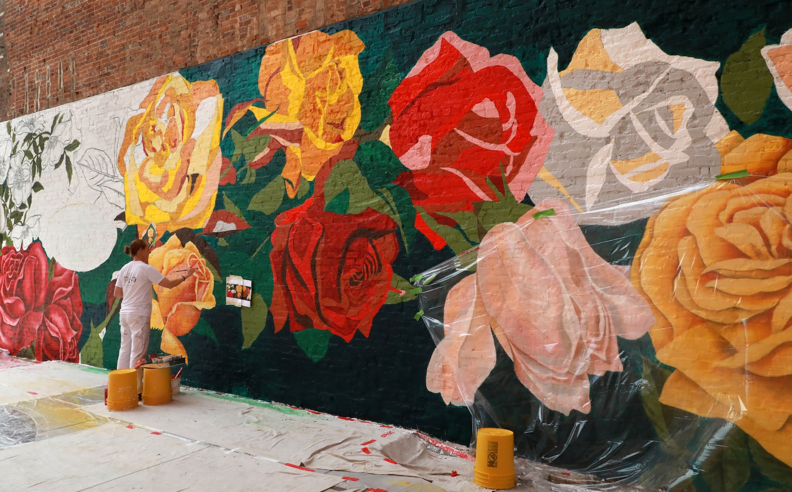 PHOTOS: THE ROSE CITY MURAL