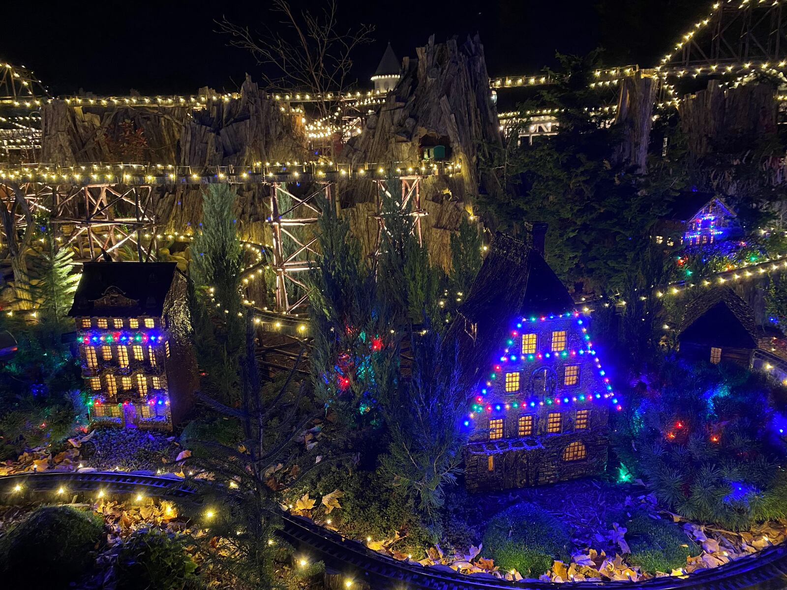 The Conservatory Aglow holiday exhibition at the Franklin Park Conservatory and Botanical Gardens in Columbus.