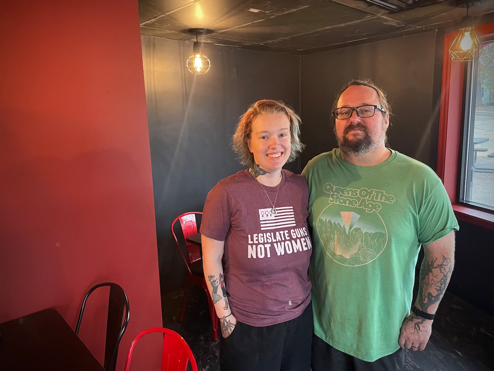 Bentino’s Pizza of Yellow Springs will soon offer a full-service dining room. Pictured are owner Kim and Carl Lea. NATALIE JONES/STAFF