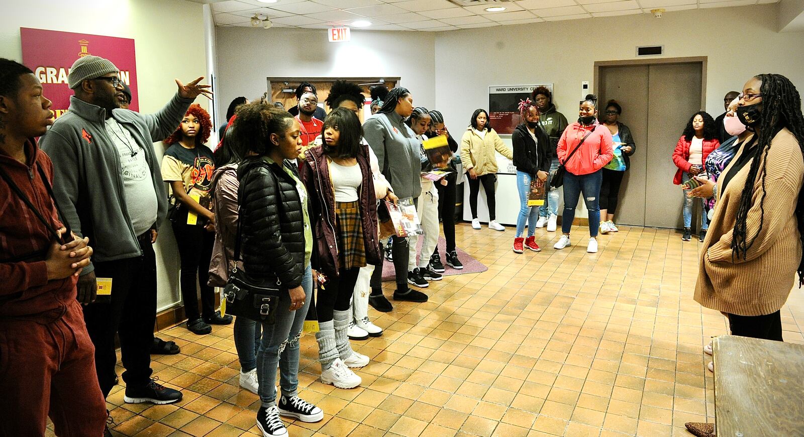 Students come from all over the country to visit the campus at Central State University. MARSHALL GORBY \STAFF