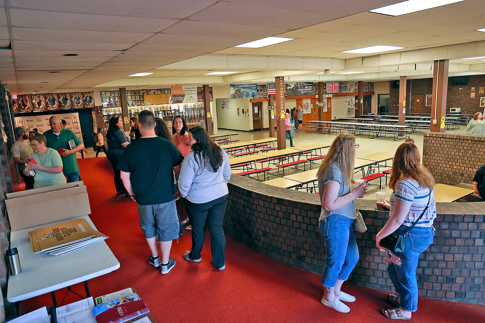 Kenton Ridge High School alumni and community members walk walked down memory lane Tuesday, May 9, 2023 during the "One Last Look" open house. The community was invited to tour Kenton Ridge High School as well as Northridge Middle/Elementary School and Rolling Hill Elementary School to reminisce before the school buildings are closed at the end of the school year. Kenton Ridge school's will be moving to a new preschool - 12 school building in the fall. BILL LACKEY/STAFF