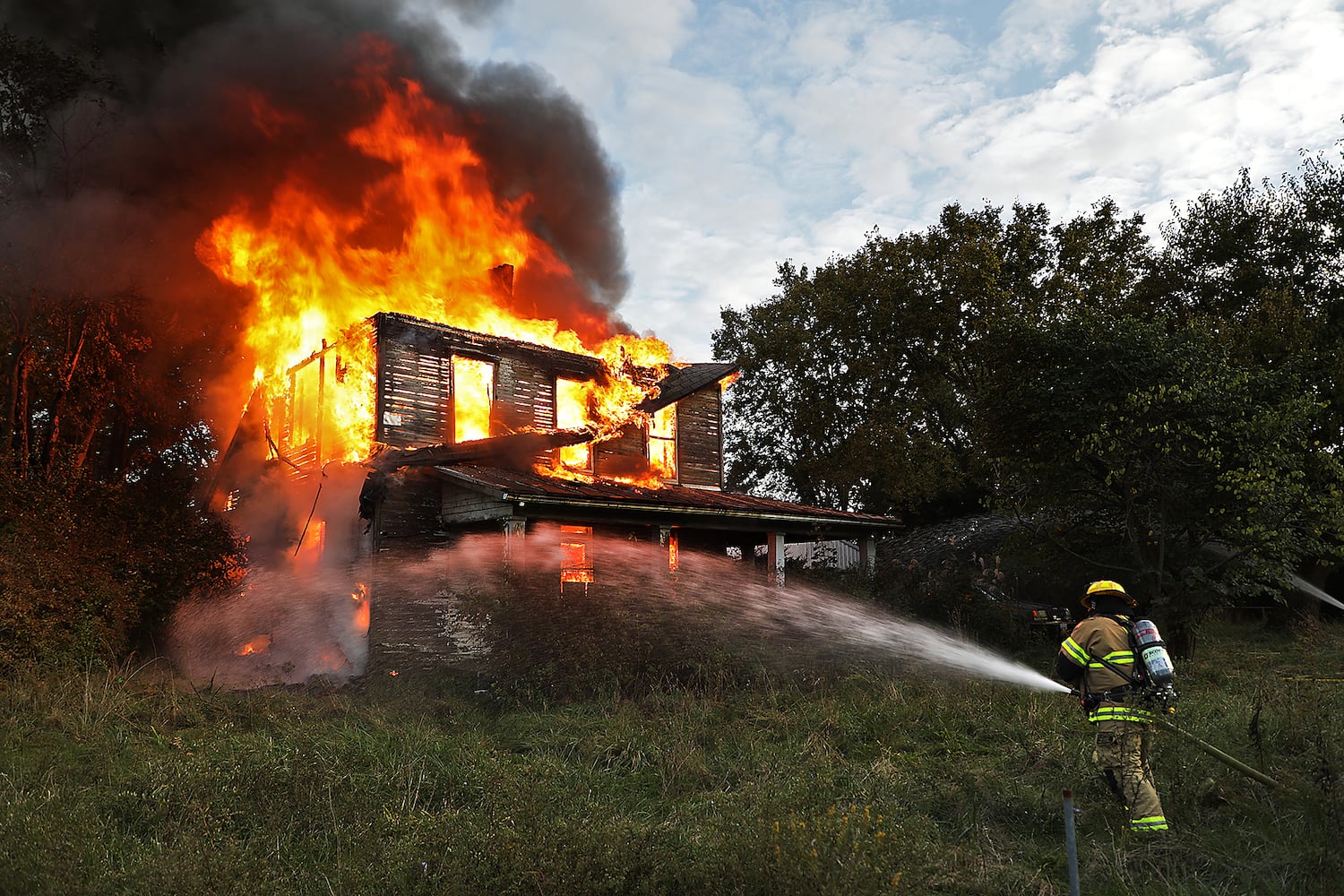 PHOTOS: Mechanicsburg Road Fire