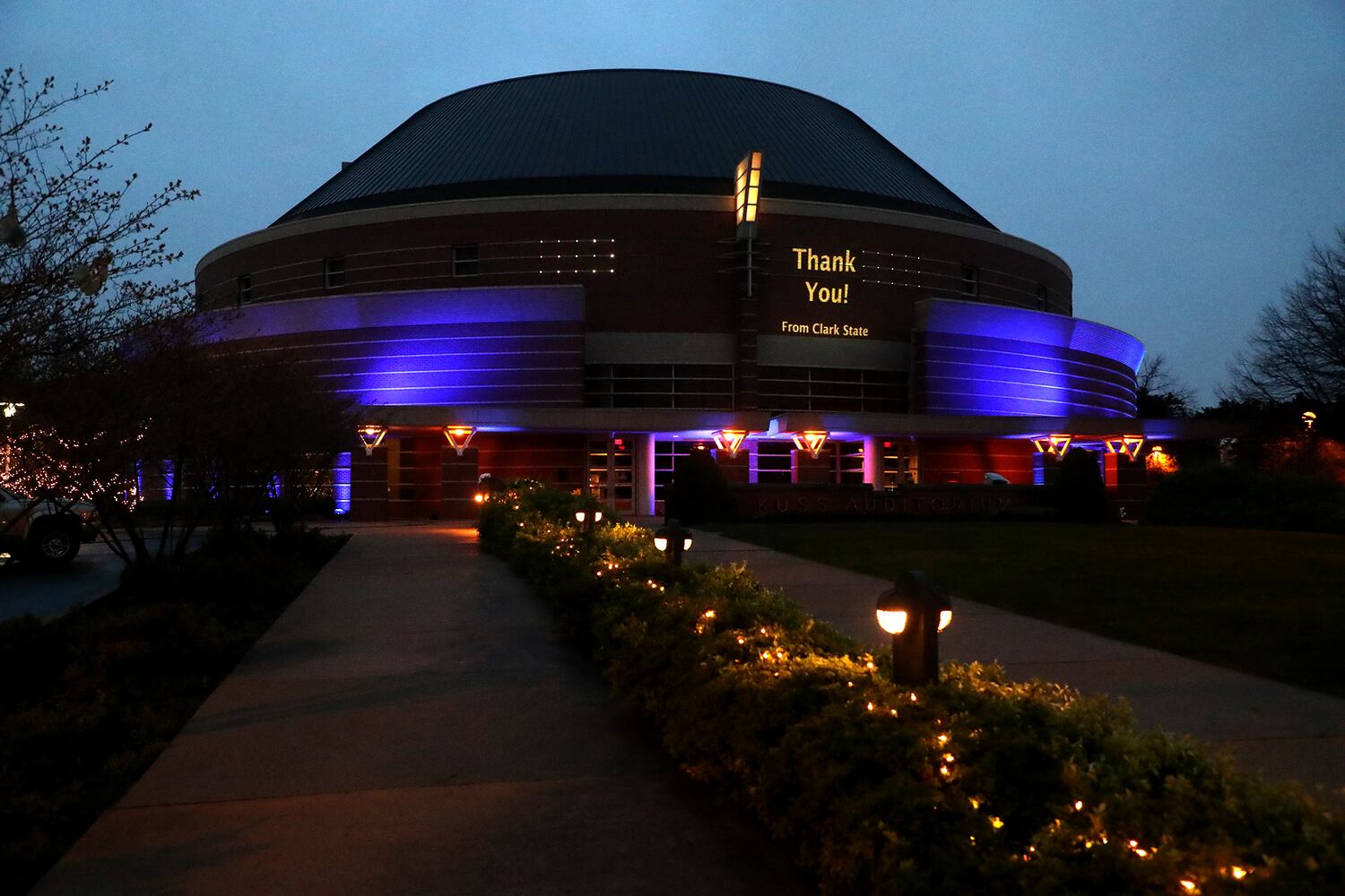 PHOTOS: Clark State Lights Up For Healthcare Workers