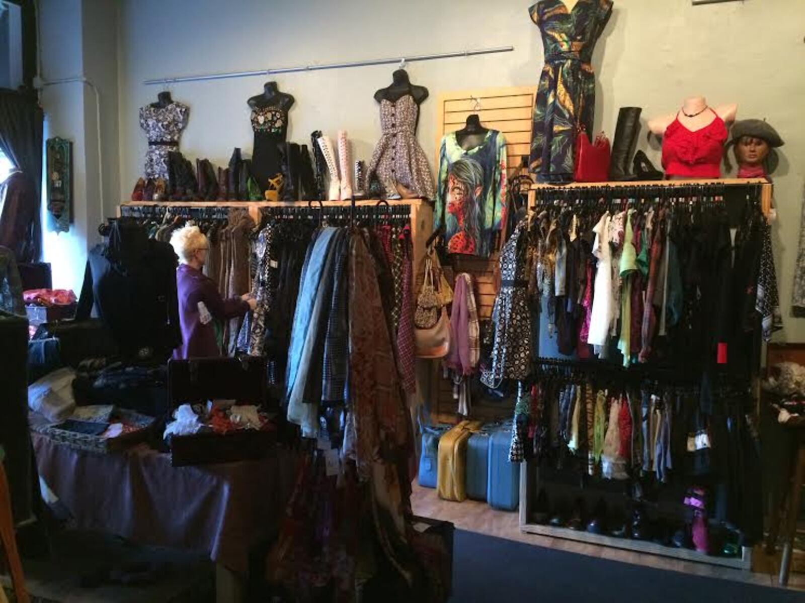 A woman shops at Clash in the Oregon District.