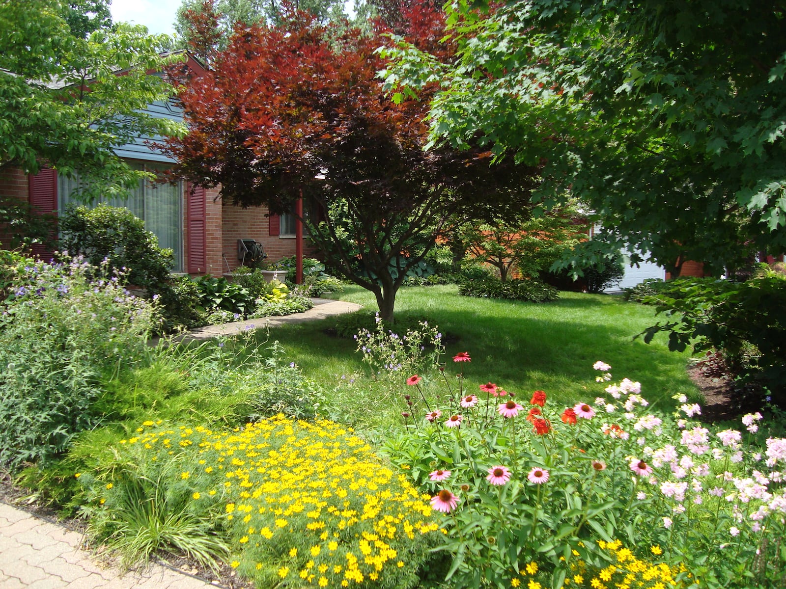 The couple enjoys gardening year-round.