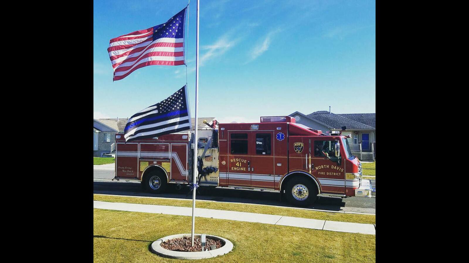 A North Davis Fire District truck is pictured in an undated photo. The fire district is based out of West Point, which is about 35 miles north of Salt Lake City, Utah.