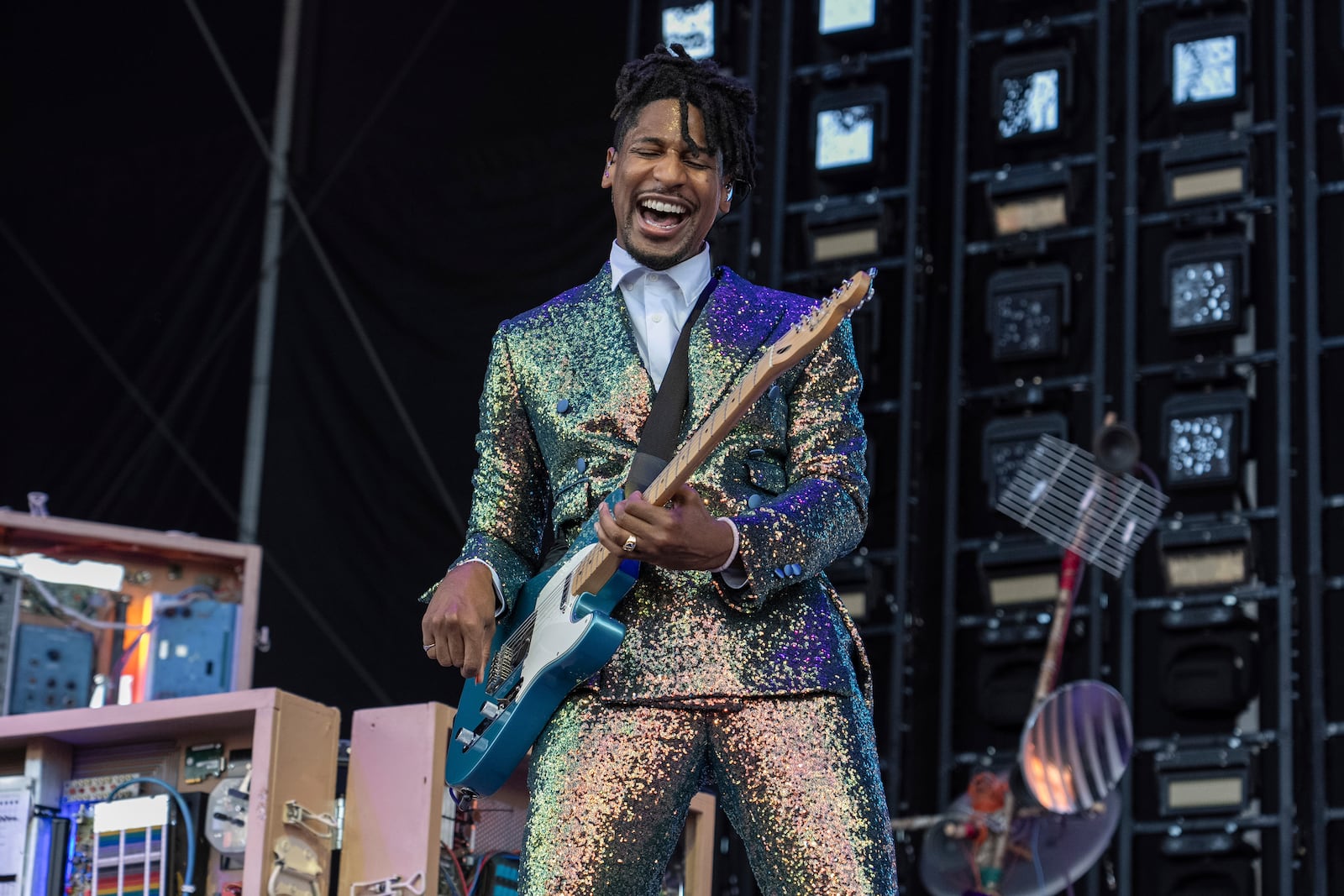 FILE - Jon Batiste performs during the Bonnaroo Music & Arts Festival, Saturday, June 15, 2024, in Manchester, Tenn. (Photo by Amy Harris/Invision/AP, File)